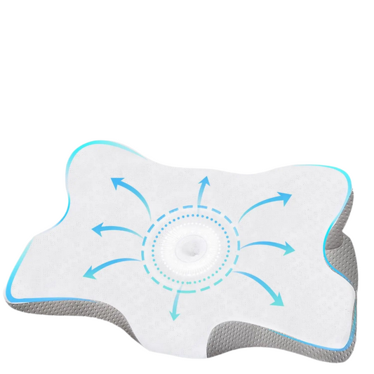 Orthopedic Memory Foam Cervical Pillow Support White-0