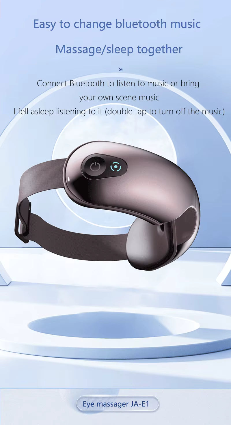 Smart Eye Massager with Heat Compress, Air Pressure and Music