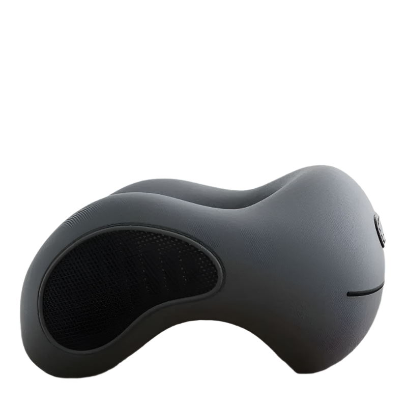 U-Shaped Memory Foam Neck Pillow Travel Support Dark Gray-0