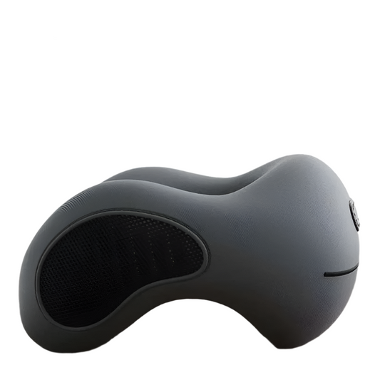 U-Shaped Memory Foam Neck Pillow Travel Support Dark Gray-0