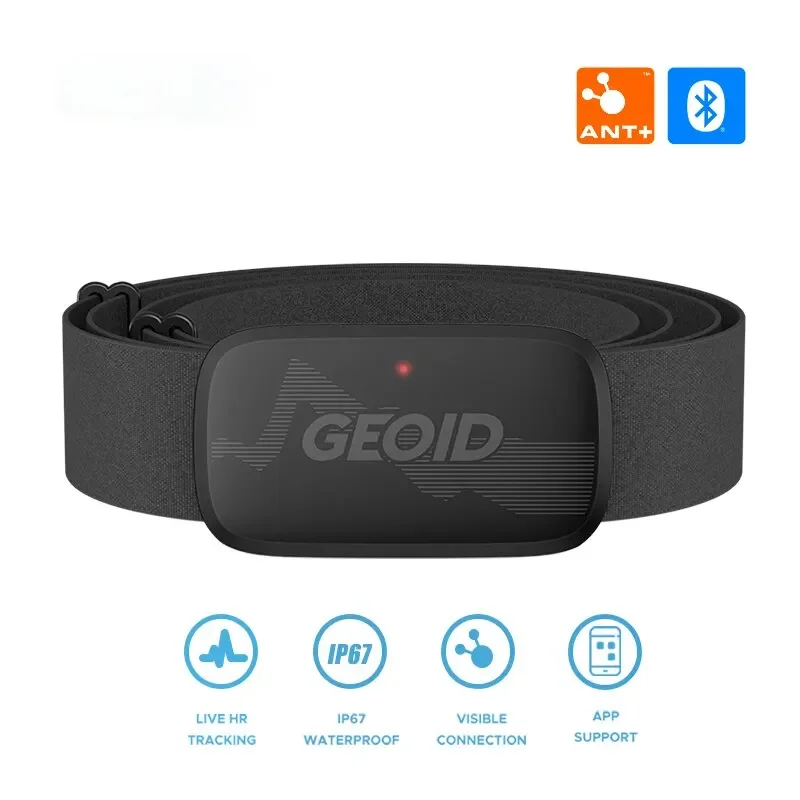 Heart Rate Monitor Chest Strap Bluetooth 4.2 And ANT+ ECG Sensor Black-1