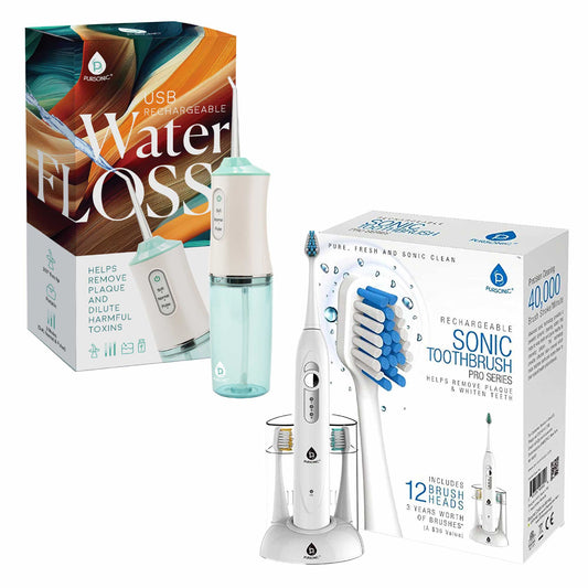 Sonic Bliss Rechargeable Toothbrush and Water Flosser Set