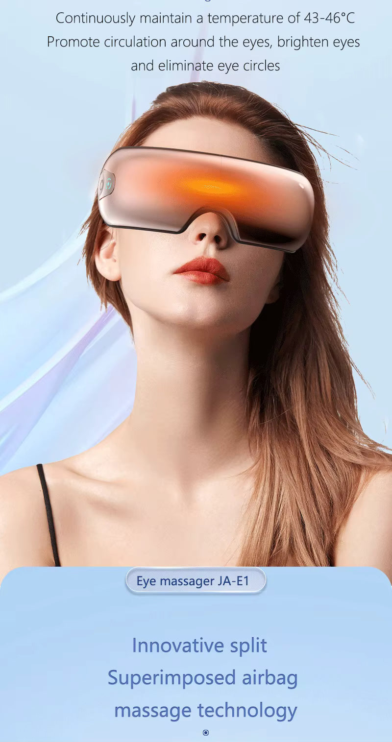 Smart Eye Massager with Heat Compress, Air Pressure and Music
