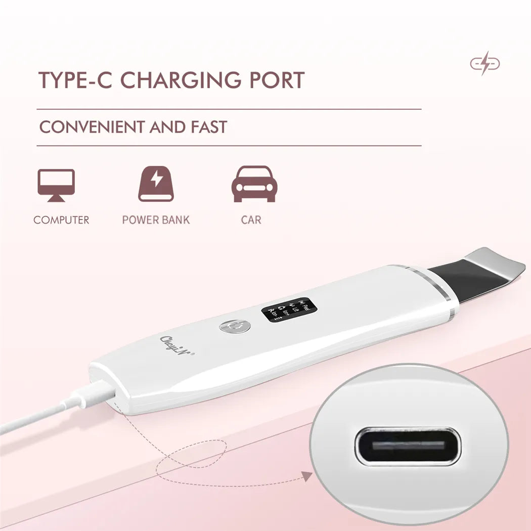 Ultrasonic Skin Scrubber, EMS Massager, LED Light Therapy Beauty - Illuminate, Lift, and Rejuvenate Your Skin-4