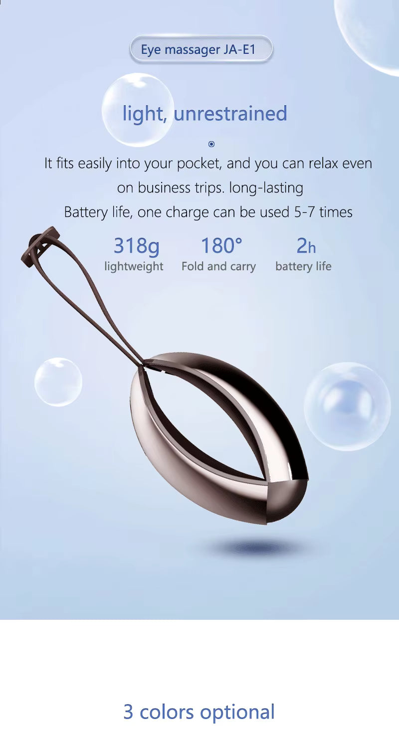 Smart Eye Massager with Heat Compress, Air Pressure and Music