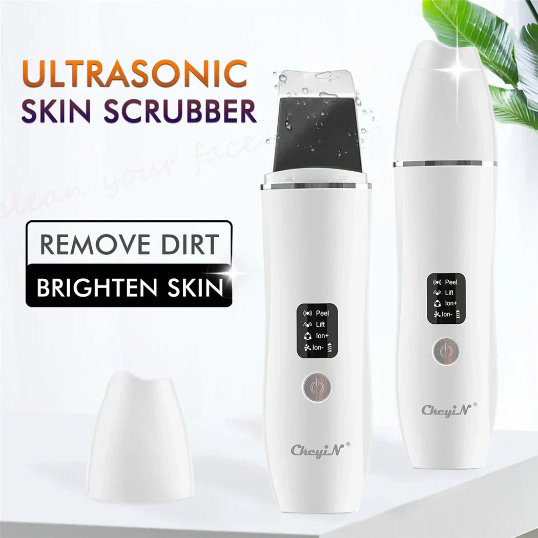 Ultrasonic Skin Scrubber, EMS Massager, LED Light Therapy Beauty - Illuminate, Lift, and Rejuvenate Your Skin-1