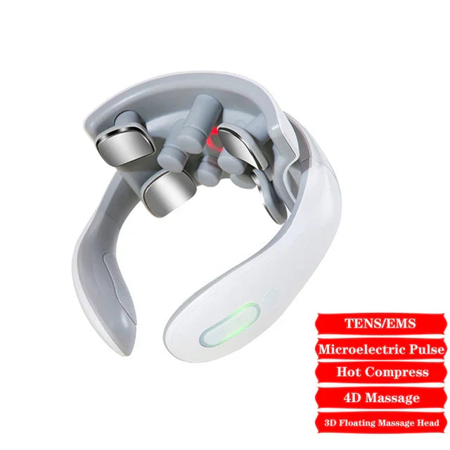 4D Smart Neck Massager with Heat and Pulse Therapy