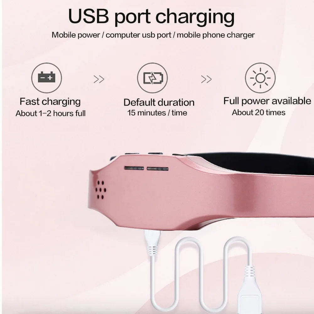 Wireless Sleep Aid Head Massager TSNS Therapy Pink-2