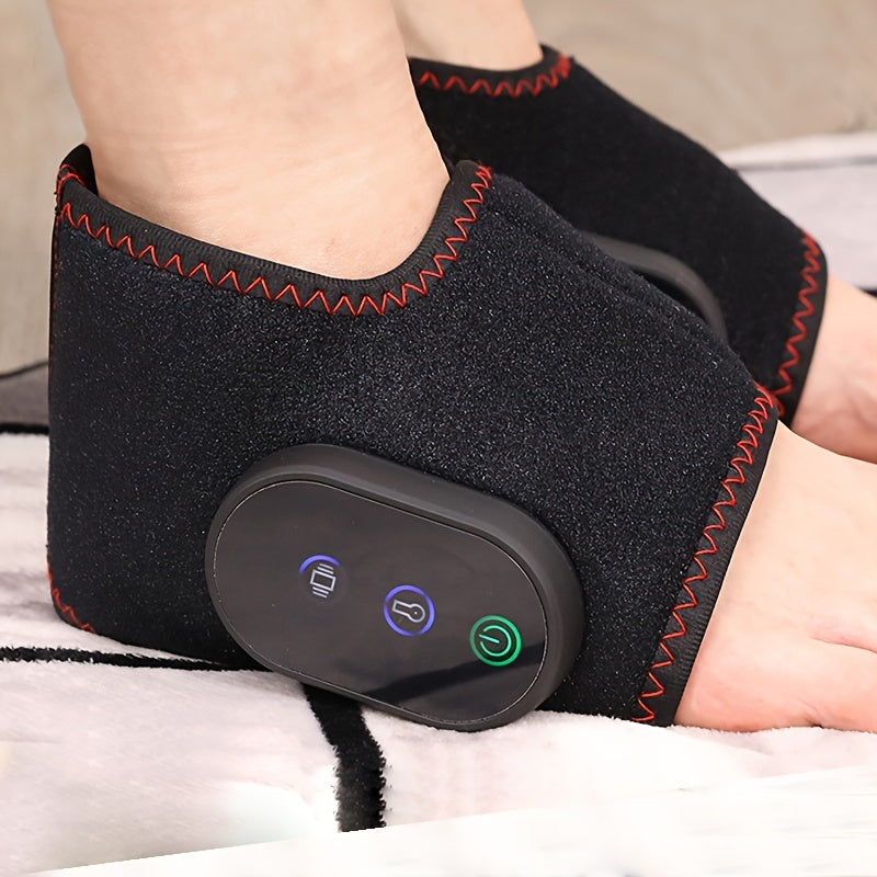 Heated Ankle Massager Pair with 3 Vibration Modes-3