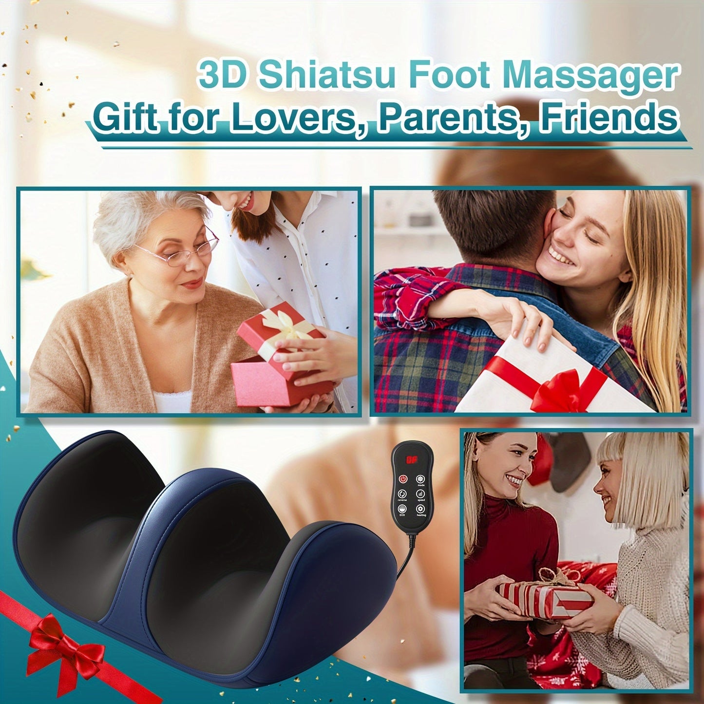 Soothe tired feet with this cordless heated foot and calf massager. Deep-kneading design, rechargeable battery, and soothing warmth for full relaxation.