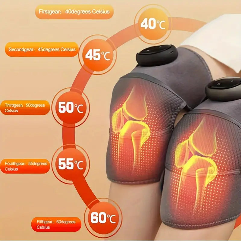 Vibration Heating Knee Massager - Electric Self-Heating Physiotherapy Instrument-2