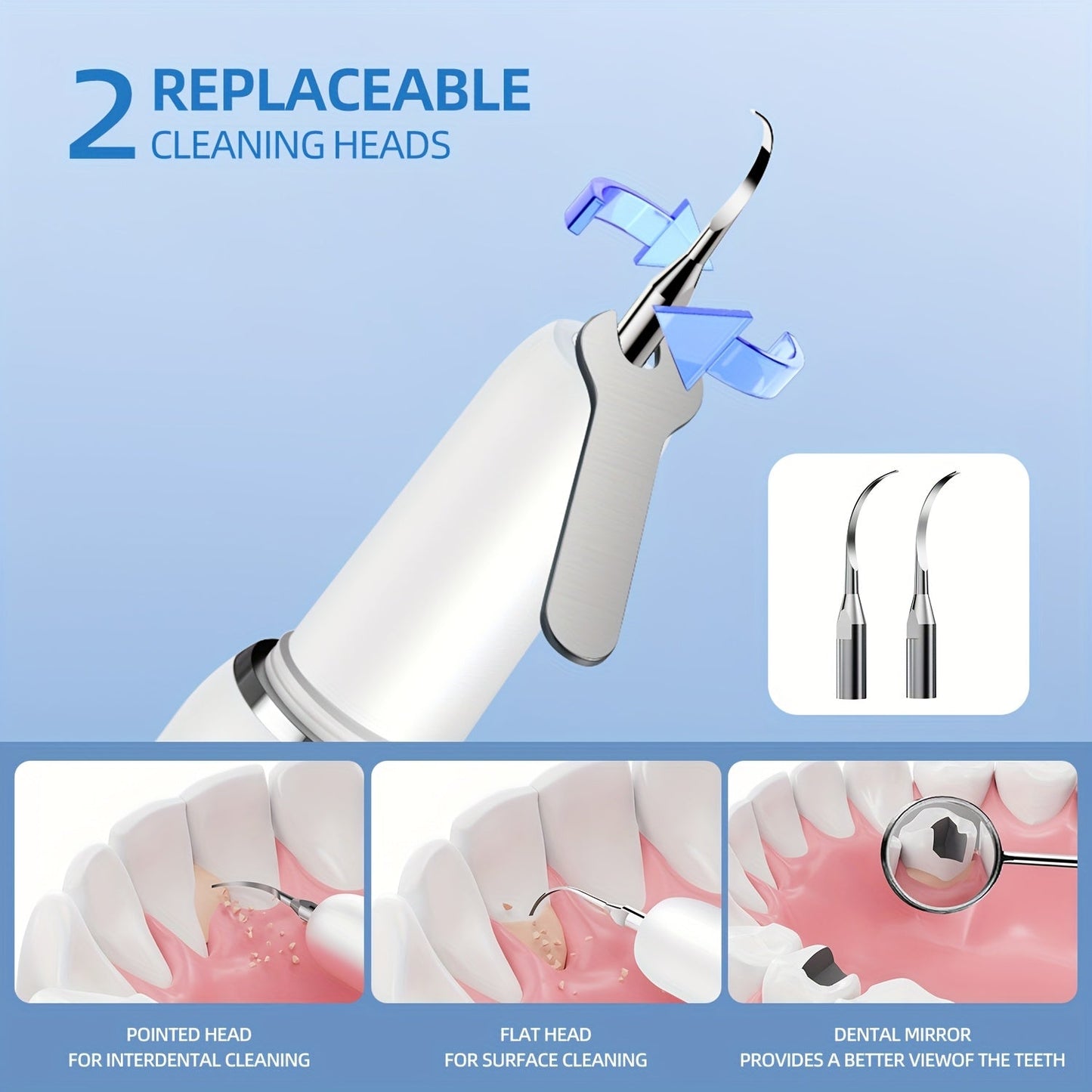 Electric Tooth Cleaner Rechargeable with LED & 5 Modes-4