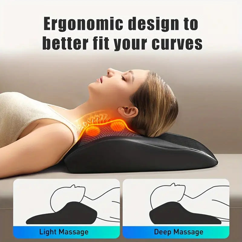 3D Kneading Massage Pillow with Heat Therapy
