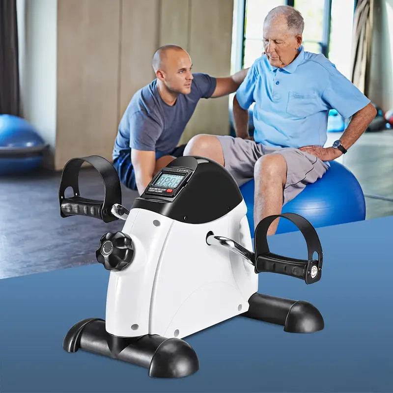 Stay active with this under-desk mini bicycle pedal exerciser. Compact, mechanical, and durable—perfect for home or office fitness anywhere.