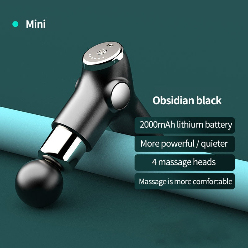 Relieve sore muscles fast with this mini massage gun. Quiet, powerful, and portable for deep tissue recovery and daily relaxation anywhere.